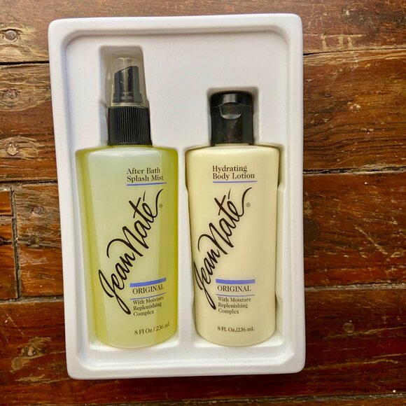 NEW Vintage Revlon Jean Nate After Bath Splash Mist & Hydrating Body Lotion Set - Picture 2 of 4